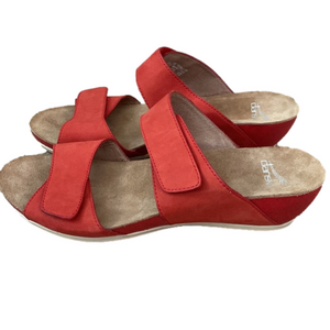 Dansko Vienna Red Tomato Milled Sandal Size 38